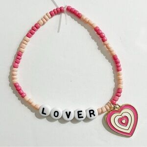 Taylor Swift Eras Tour Friendship Bracelet Lover with heart charm
